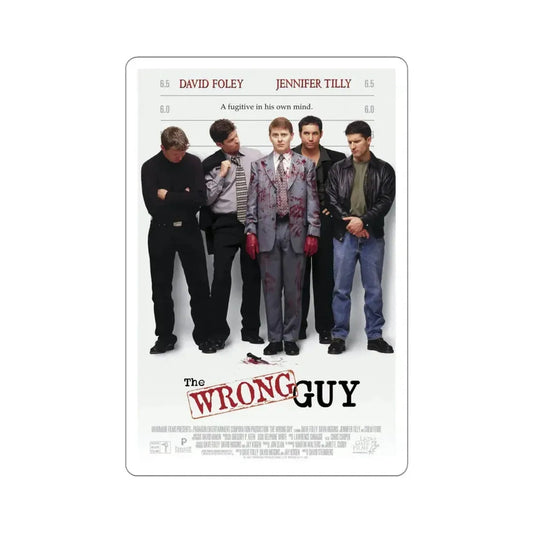 The Wrong Guy 1997 Movie Poster STICKER Vinyl Die-Cut Decal 6 Inch - The Sticker Space