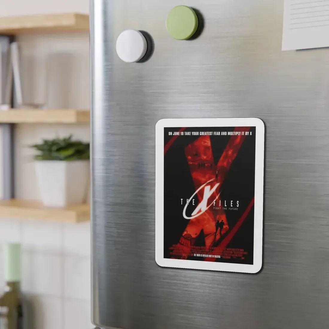 The X Files 1998 Movie Poster Refrigerator Magnet - The Sticker Space