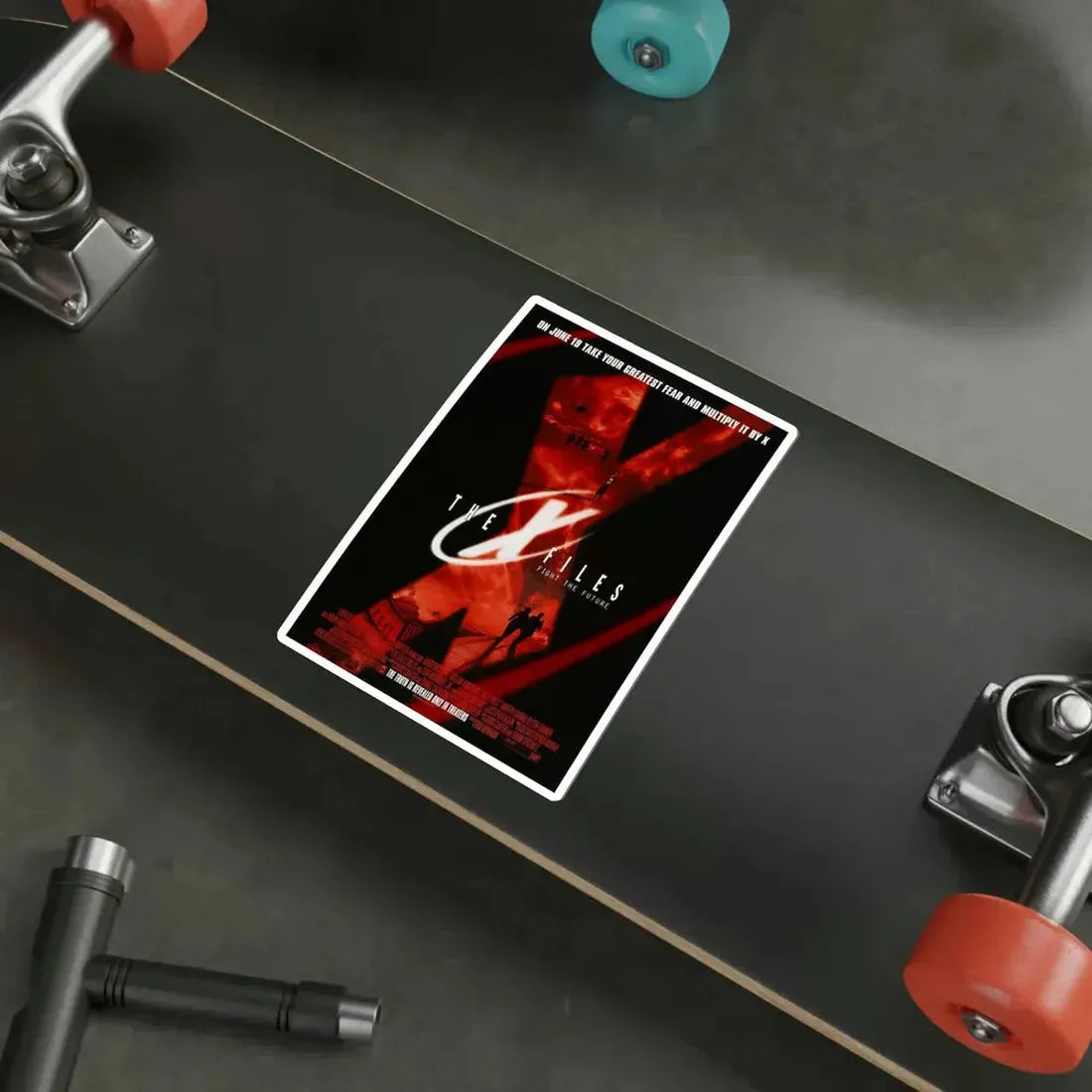 The X Files 1998 Movie Poster STICKER Vinyl Die-Cut Decal - The Sticker Space