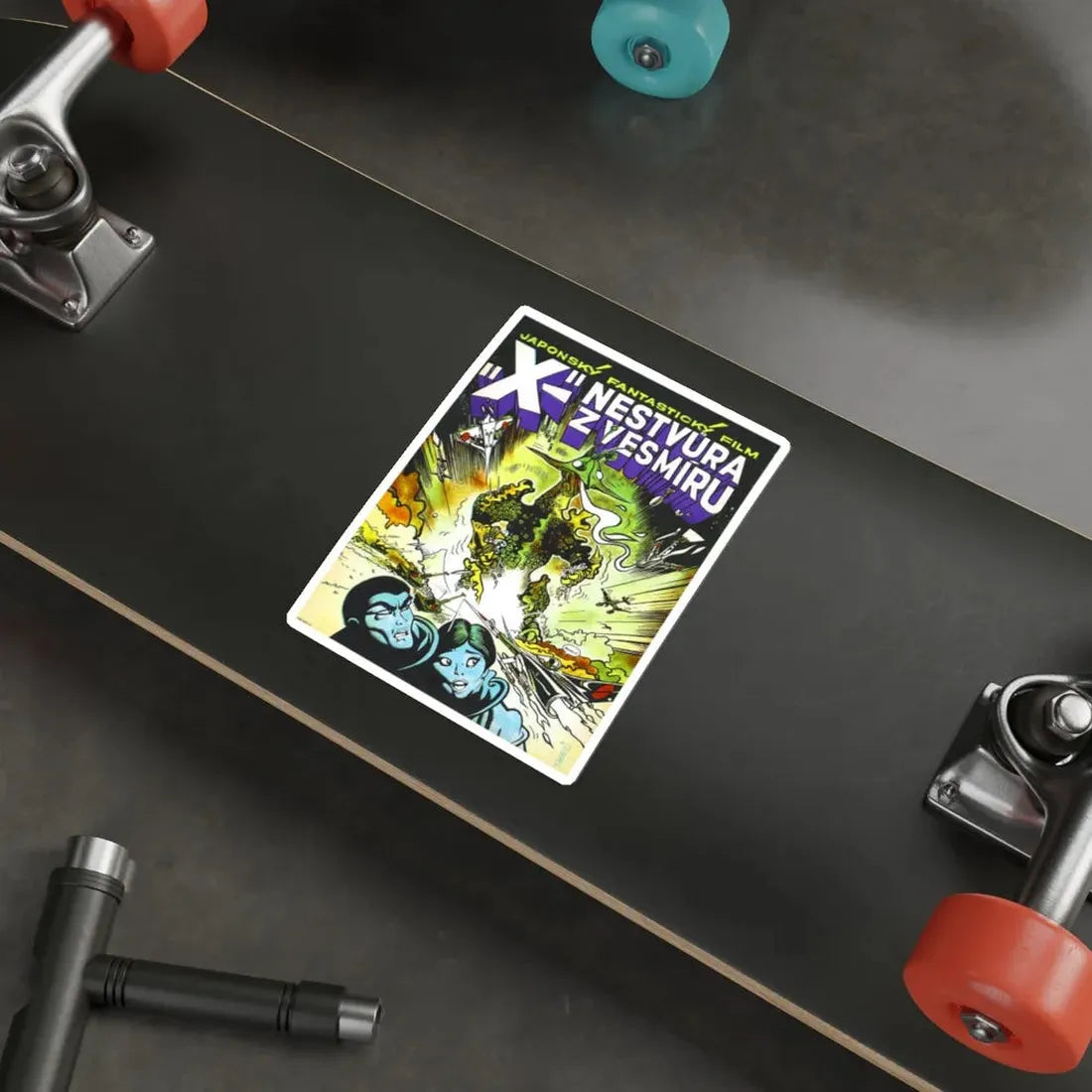 THE X FROM OUTER SPACE 1967 Movie Poster STICKER Vinyl Die-Cut Decal - The Sticker Space