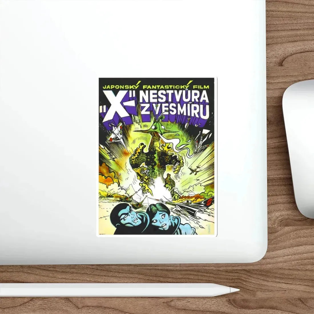 THE X FROM OUTER SPACE 1967 Movie Poster STICKER Vinyl Die-Cut Decal - The Sticker Space