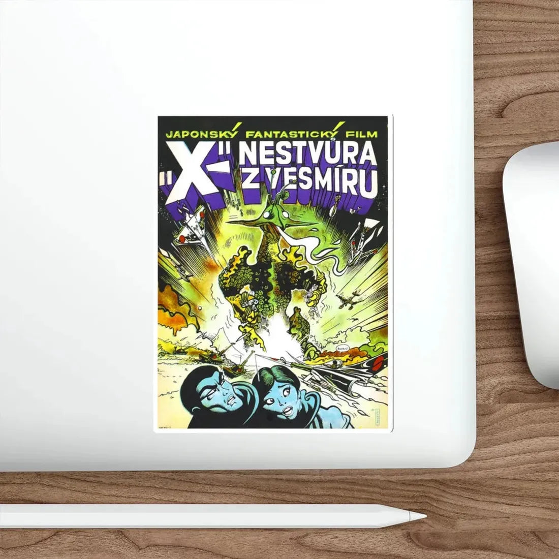 THE X FROM OUTER SPACE 1967 Movie Poster STICKER Vinyl Die-Cut Decal - The Sticker Space