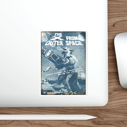 THE X FROM OUTER SPACE (2) 1967 Movie Poster STICKER Vinyl Die-Cut Decal-The Sticker Space