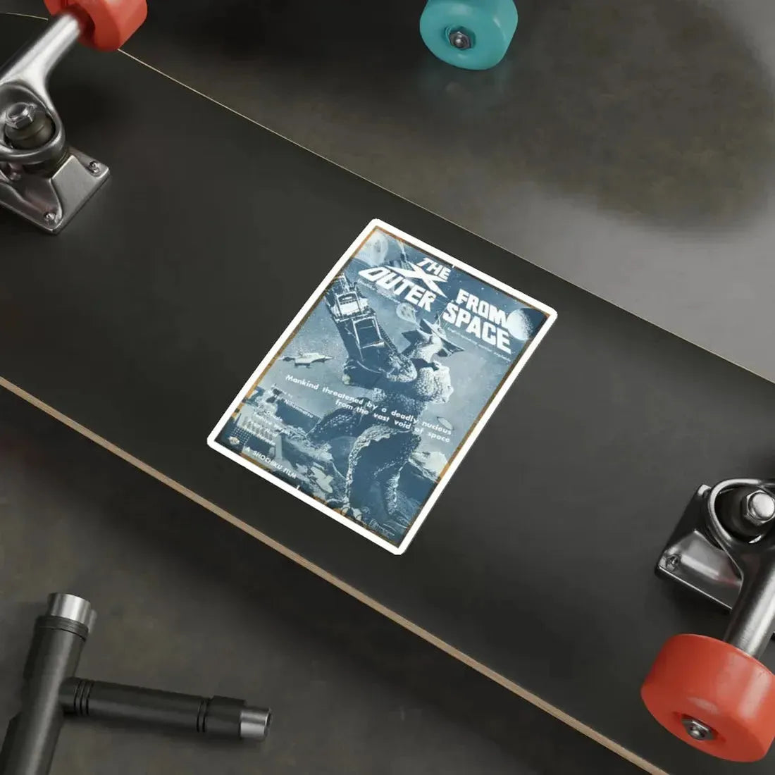 THE X FROM OUTER SPACE (2) 1967 Movie Poster STICKER Vinyl Die-Cut Decal - The Sticker Space