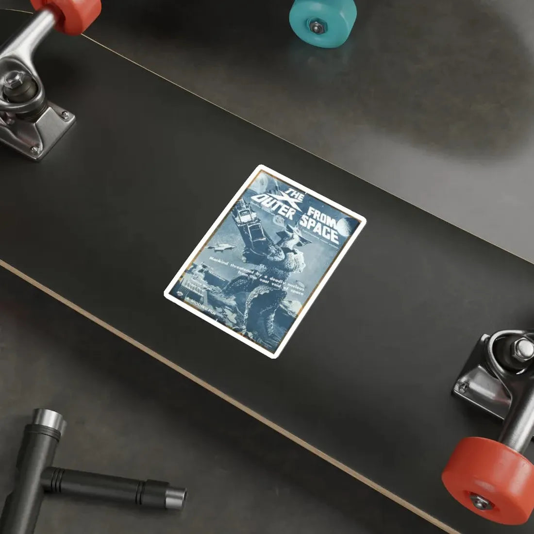 THE X FROM OUTER SPACE (2) 1967 Movie Poster STICKER Vinyl Die-Cut Decal - The Sticker Space