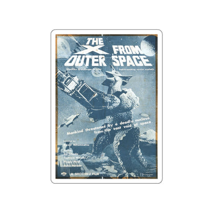 THE X FROM OUTER SPACE (2) 1967 Movie Poster STICKER Vinyl Die-Cut Decal-White-The Sticker Space