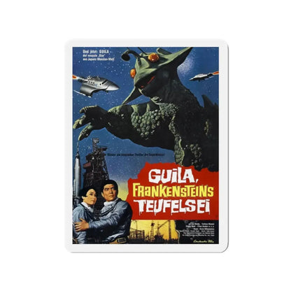 THE X FROM OUTER SPACE (GERMAN) 1967 Movie Poster - Refrigerator Magnet 2 Inch - The Sticker Space