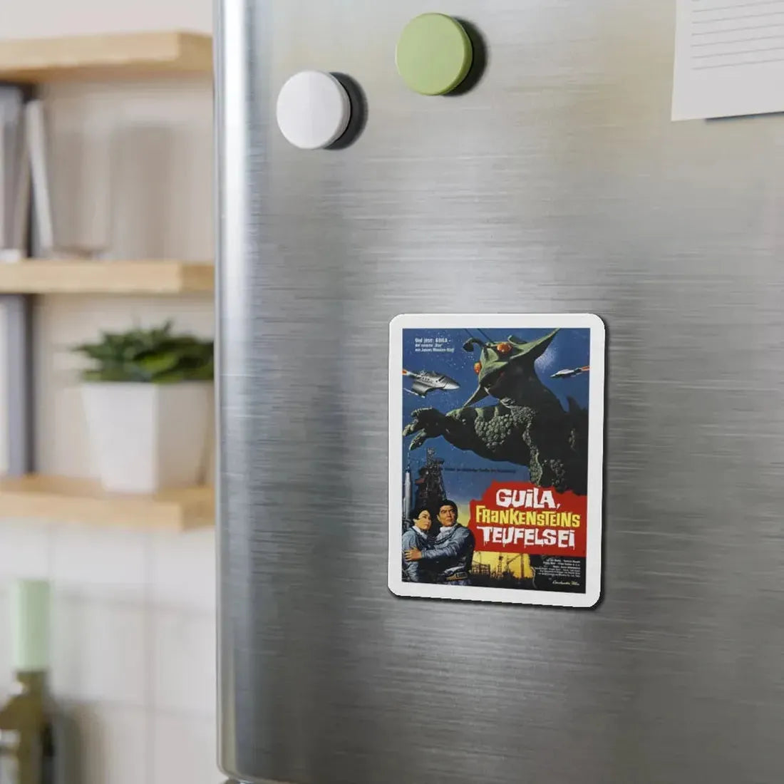 THE X FROM OUTER SPACE (GERMAN) 1967 Movie Poster - Refrigerator Magnet - The Sticker Space