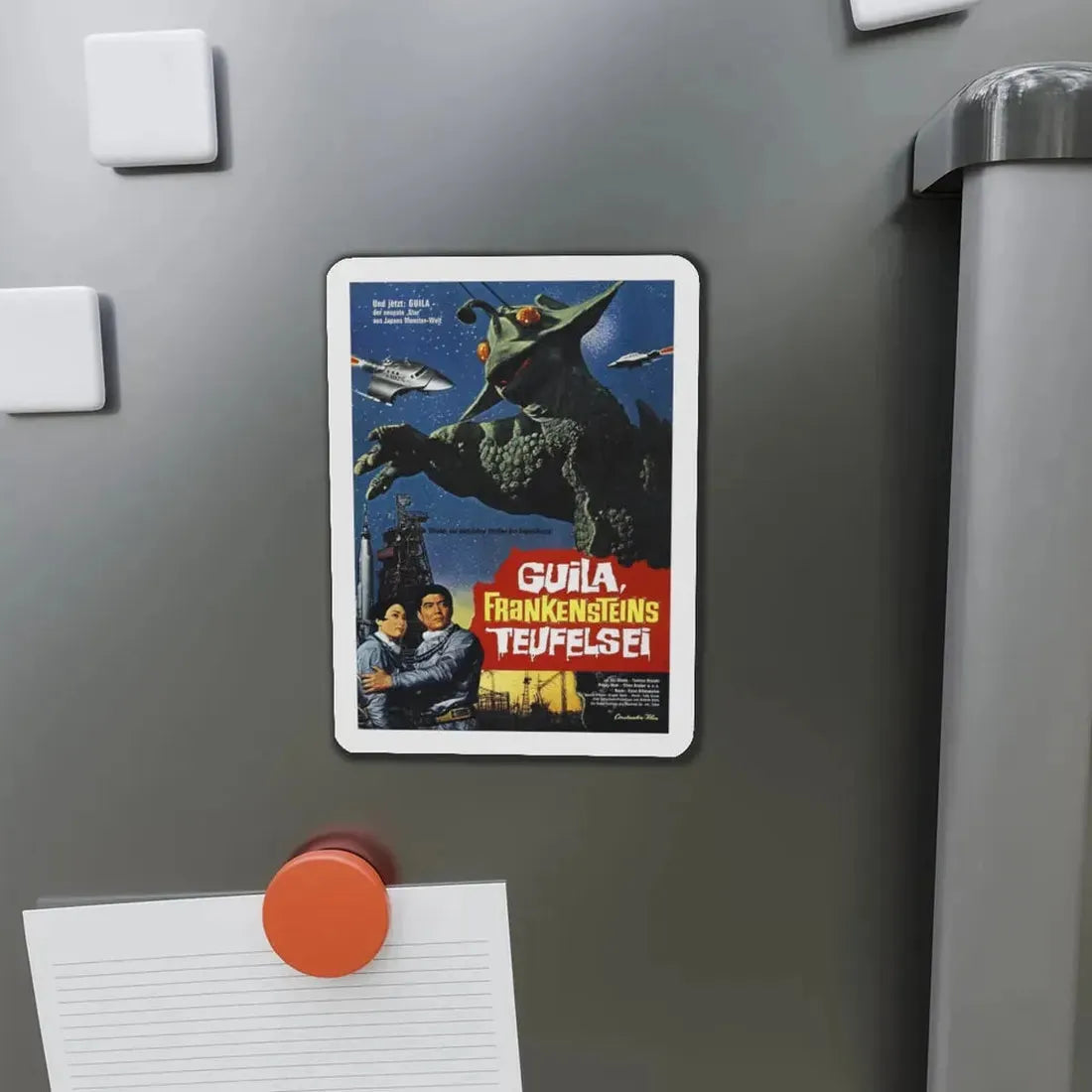 THE X FROM OUTER SPACE (GERMAN) 1967 Movie Poster - Refrigerator Magnet - The Sticker Space