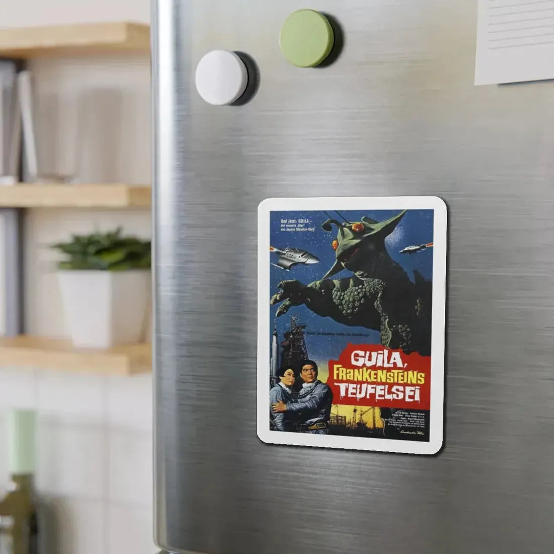 THE X FROM OUTER SPACE (GERMAN) 1967 Movie Poster - Refrigerator Magnet - The Sticker Space