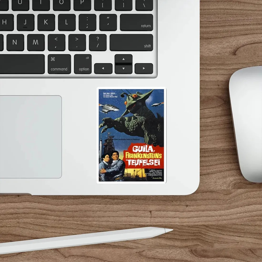 THE X FROM OUTER SPACE (GERMAN) 1967 Movie Poster STICKER Vinyl Die-Cut Decal - The Sticker Space