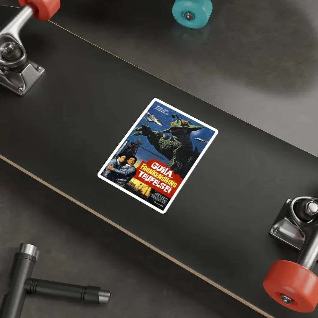 THE X FROM OUTER SPACE (GERMAN) 1967 Movie Poster STICKER Vinyl Die-Cut Decal - The Sticker Space