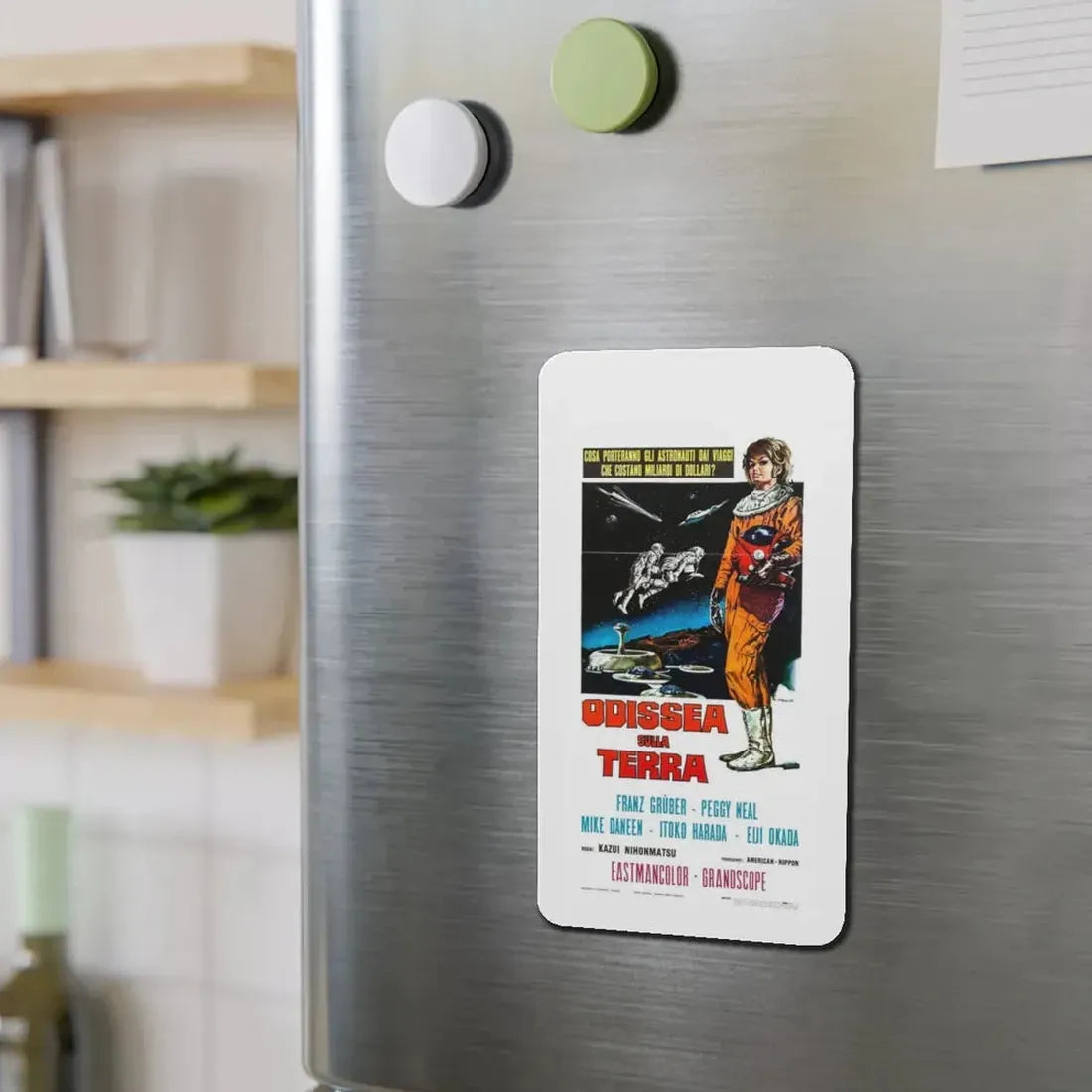 THE X FROM OUTER SPACE (ITALIAN 2) 1967 Movie Poster - Refrigerator Magnet - The Sticker Space