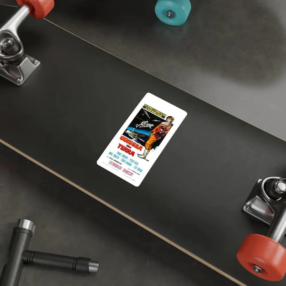 THE X FROM OUTER SPACE (ITALIAN 2) 1967 Movie Poster STICKER Vinyl Die-Cut Decal - The Sticker Space