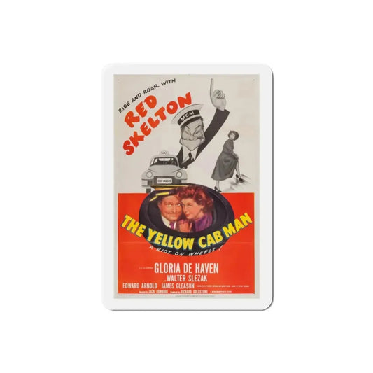 The Yellow Cab Man 1950 Movie Poster Refrigerator Magnet 2 Inch - The Sticker Space