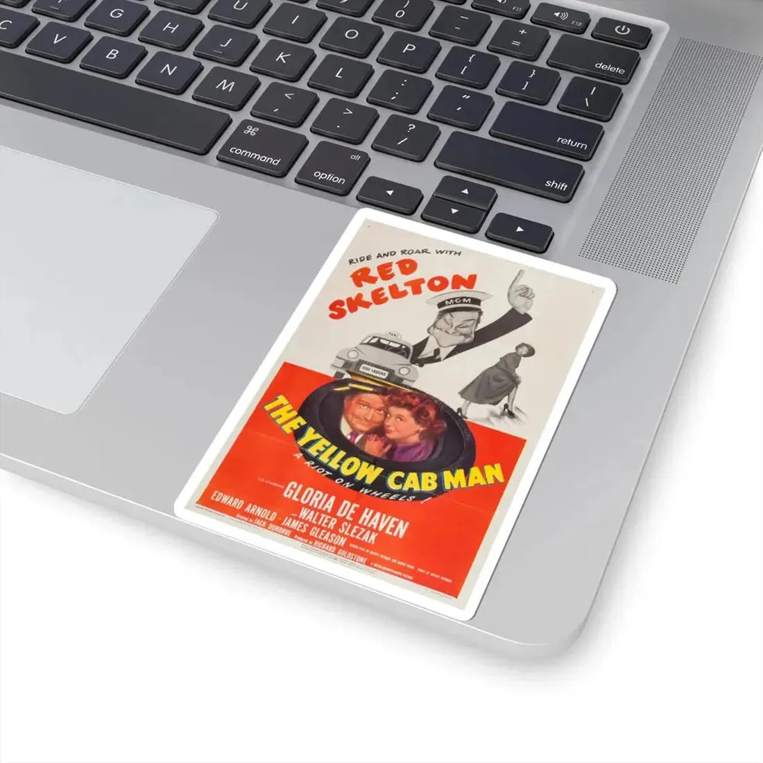 The Yellow Cab Man 1950 Movie Poster - STICKER Vinyl Kiss-Cut Decal - The Sticker Space