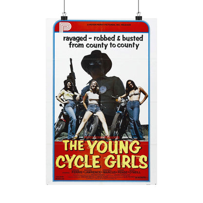 THE YOUNG CYCLE GIRLS 1978 - Paper Movie Poster-12″ x 18″-The Sticker Space