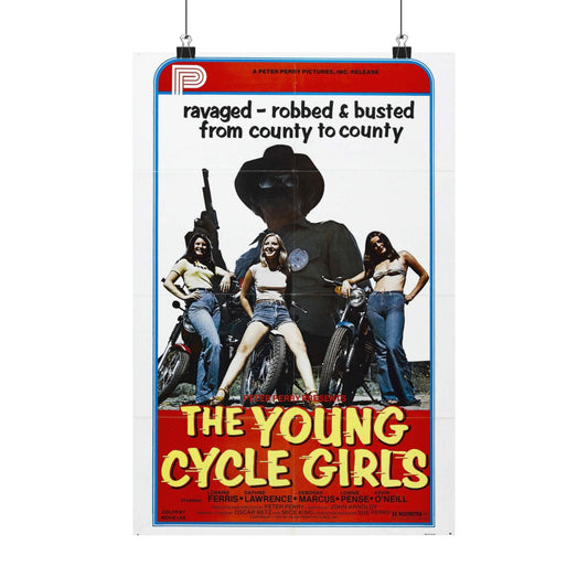 THE YOUNG CYCLE GIRLS 1978 - Paper Movie Poster-12″ x 18″-The Sticker Space