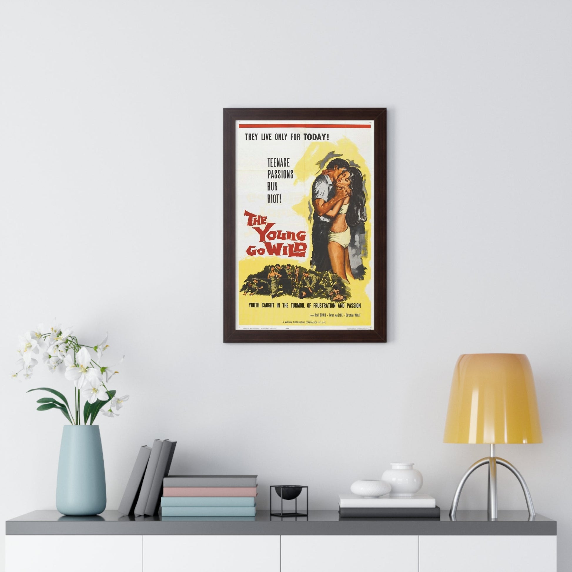 THE YOUNG GO WILD 1959 - Framed Movie Poster-The Sticker Space