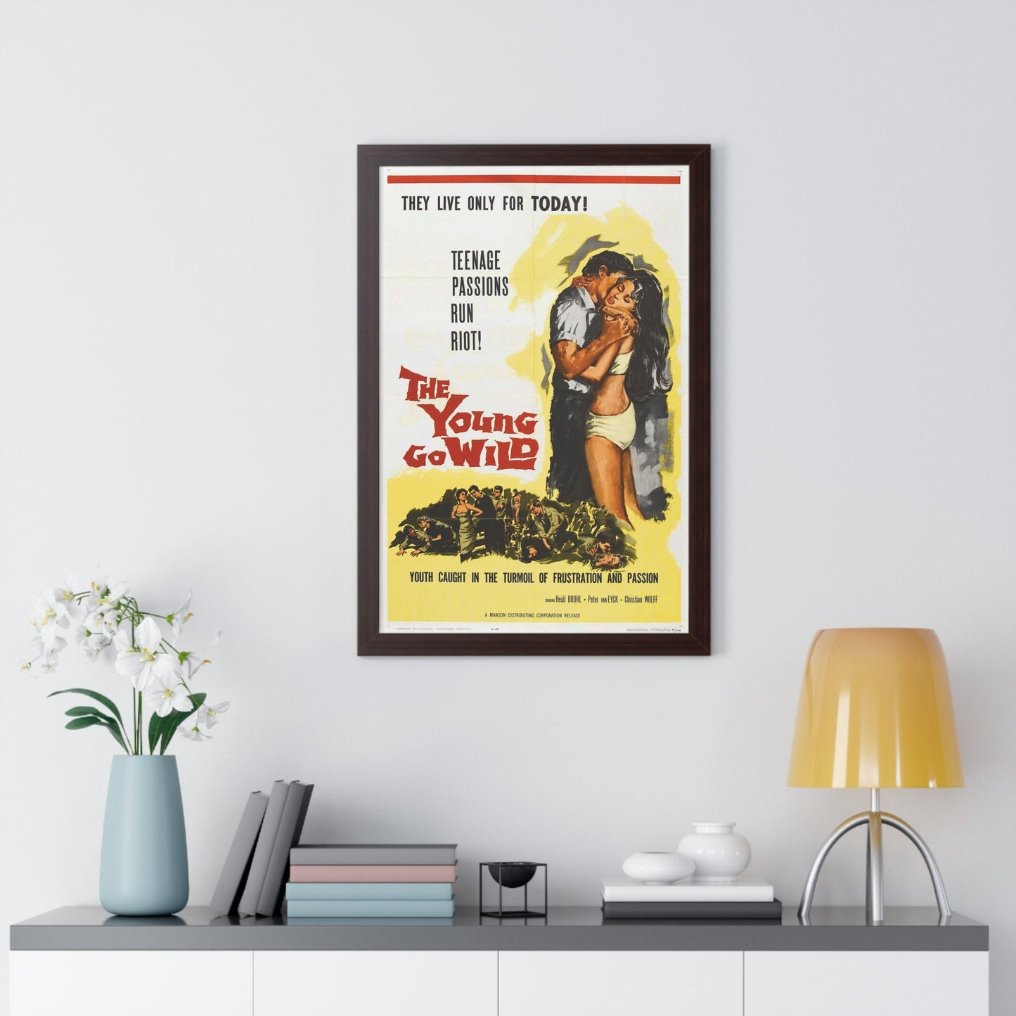 THE YOUNG GO WILD 1959 - Framed Movie Poster-The Sticker Space