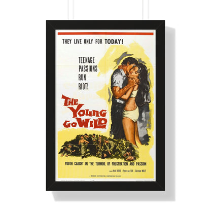 THE YOUNG GO WILD 1959 - Framed Movie Poster-16″ x 24″-The Sticker Space