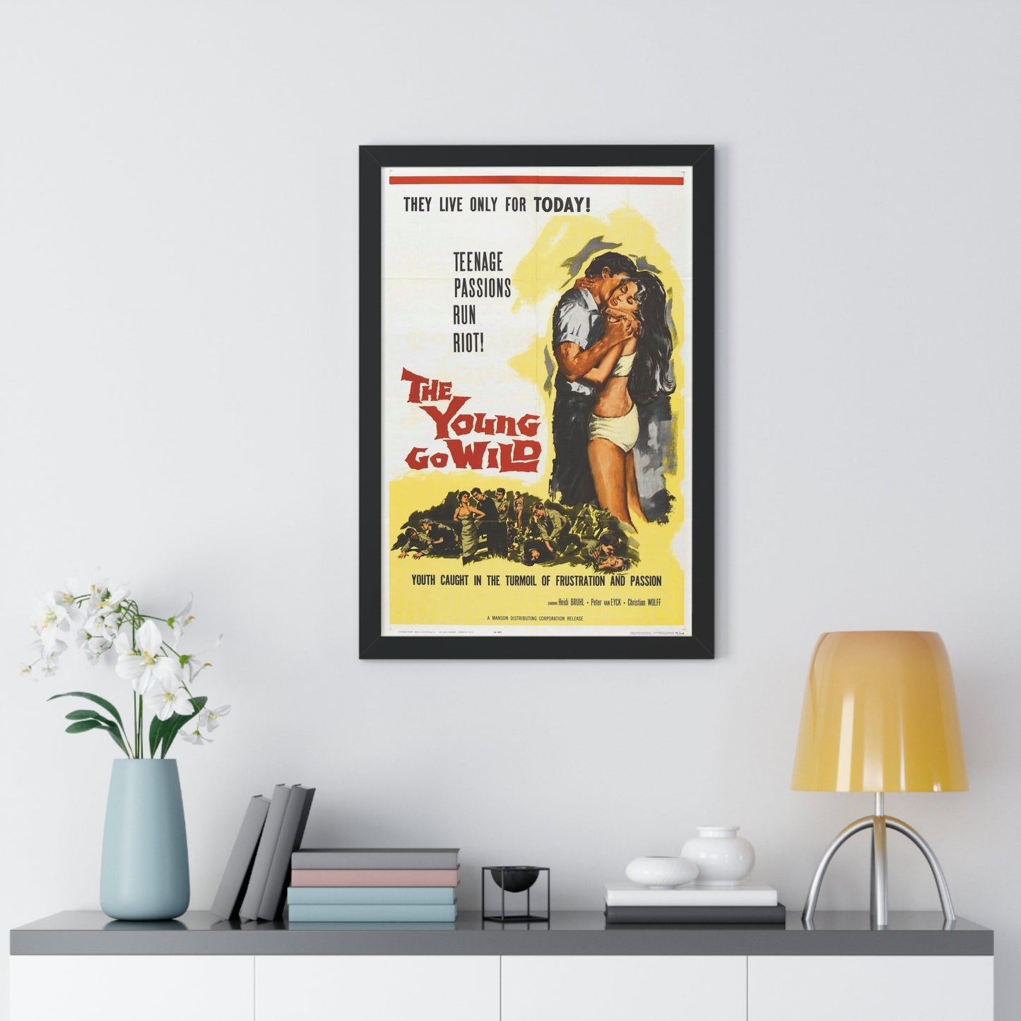 THE YOUNG GO WILD 1959 - Framed Movie Poster-The Sticker Space