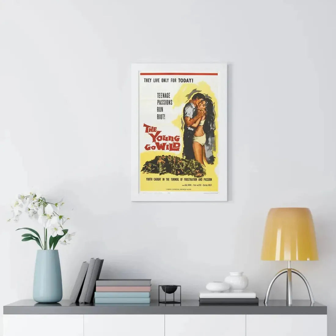THE YOUNG GO WILD 1959 - Framed Movie Poster - The Sticker Space