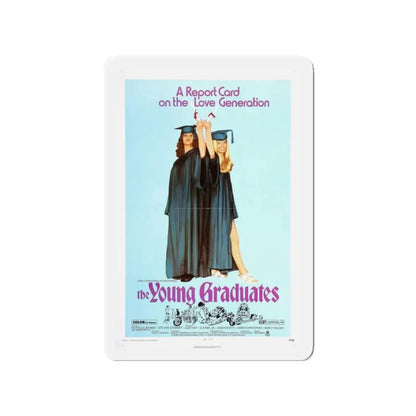 THE YOUNG GRADUATES 1971 Movie Poster - Refrigerator Magnet 3 Inch Die-Cut - The Sticker Space