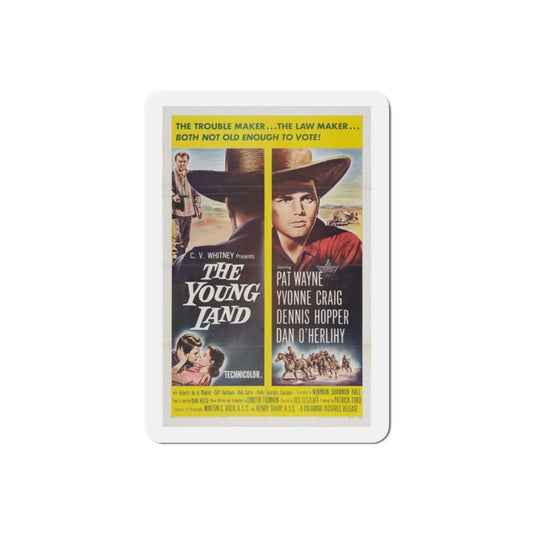 The Young Land 1959 Movie Poster Die-Cut Magnet-2 Inch-The Sticker Space