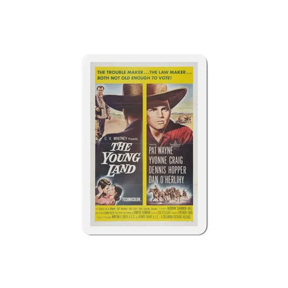 The Young Land 1959 Movie Poster Refrigerator Magnet 3 Inch - The Sticker Space