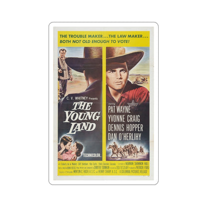 The Young Land 1959 Movie Poster STICKER Vinyl Die-Cut Decal-4 Inch-The Sticker Space