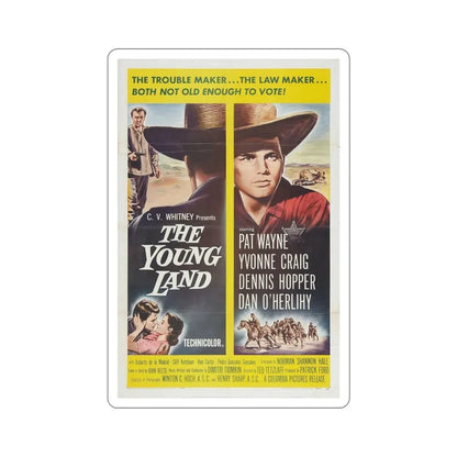 The Young Land 1959 Movie Poster STICKER Vinyl Die-Cut Decal 6 Inch - The Sticker Space