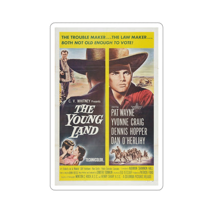 The Young Land 1959 Movie Poster STICKER Vinyl Die-Cut Decal-6 Inch-The Sticker Space