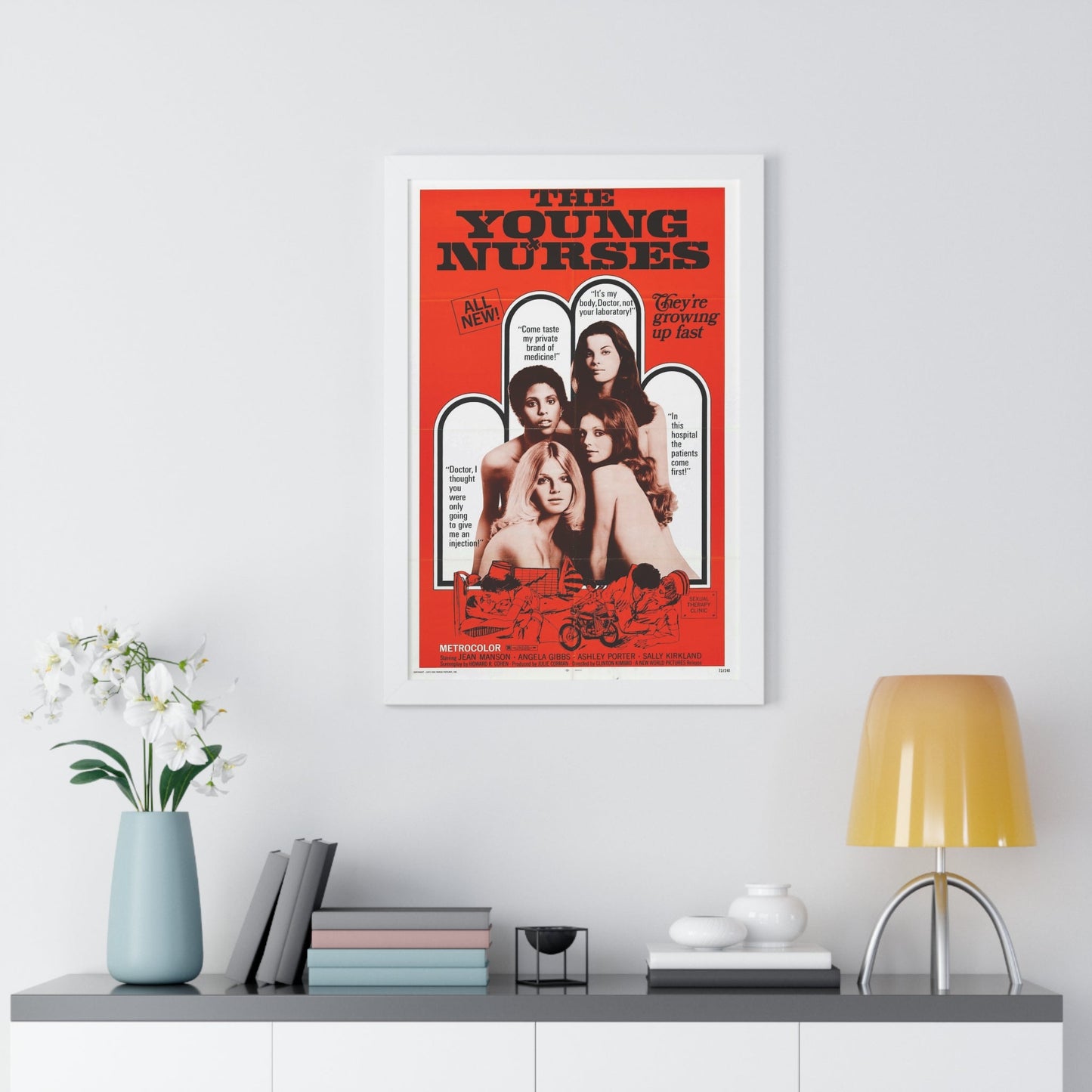 THE YOUNG NURSES 1973 - Framed Movie Poster-The Sticker Space