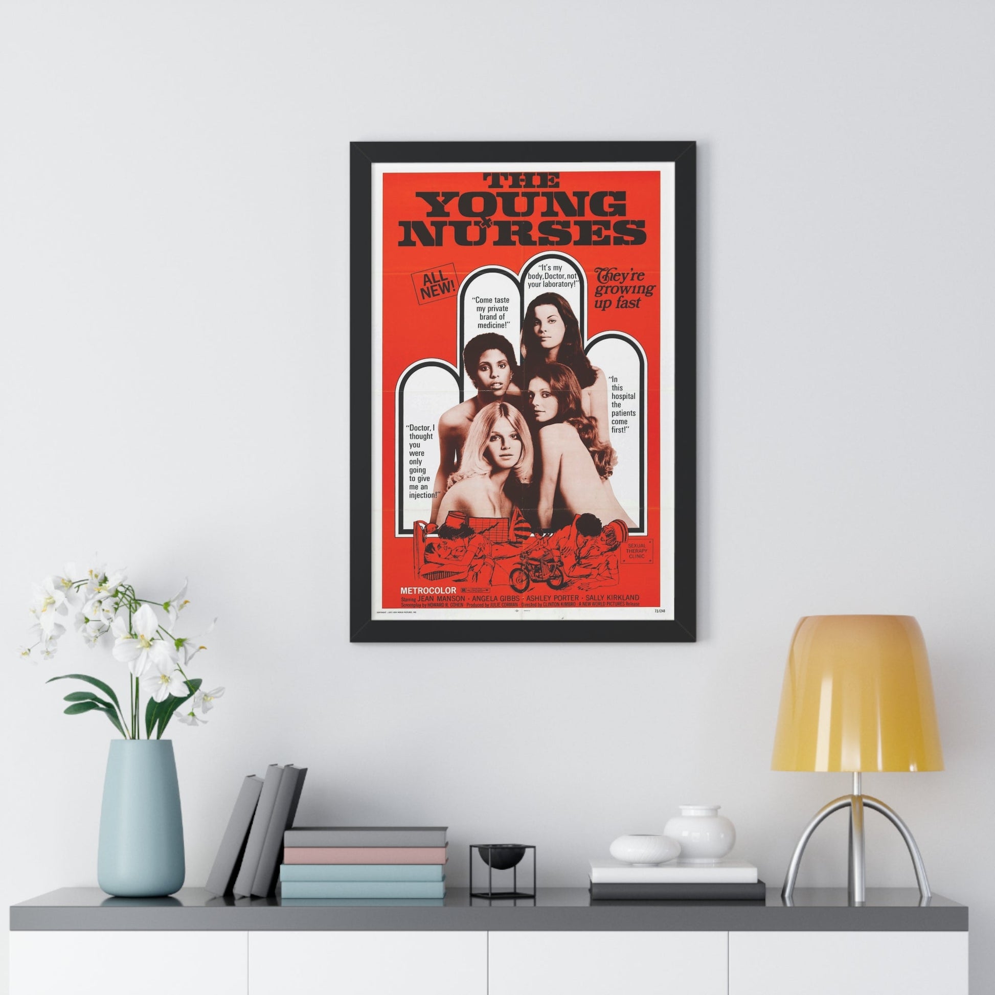 THE YOUNG NURSES 1973 - Framed Movie Poster-The Sticker Space