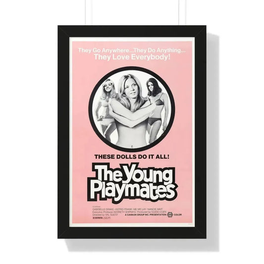 THE YOUNG PLAYMATES 1972 - Framed Movie Poster 16″ x 24″ Black - The Sticker Space