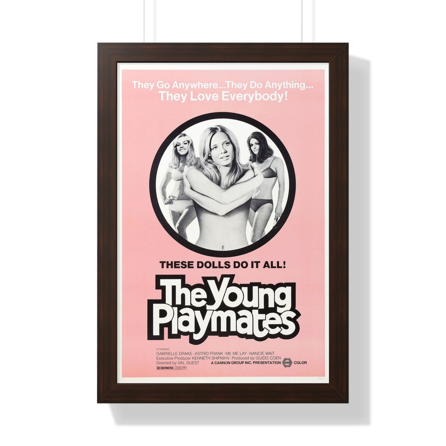 THE YOUNG PLAYMATES 1972 - Framed Movie Poster-16″ x 24″-The Sticker Space