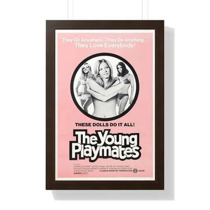 THE YOUNG PLAYMATES 1972 - Framed Movie Poster 16″ x 24″ Walnut - The Sticker Space