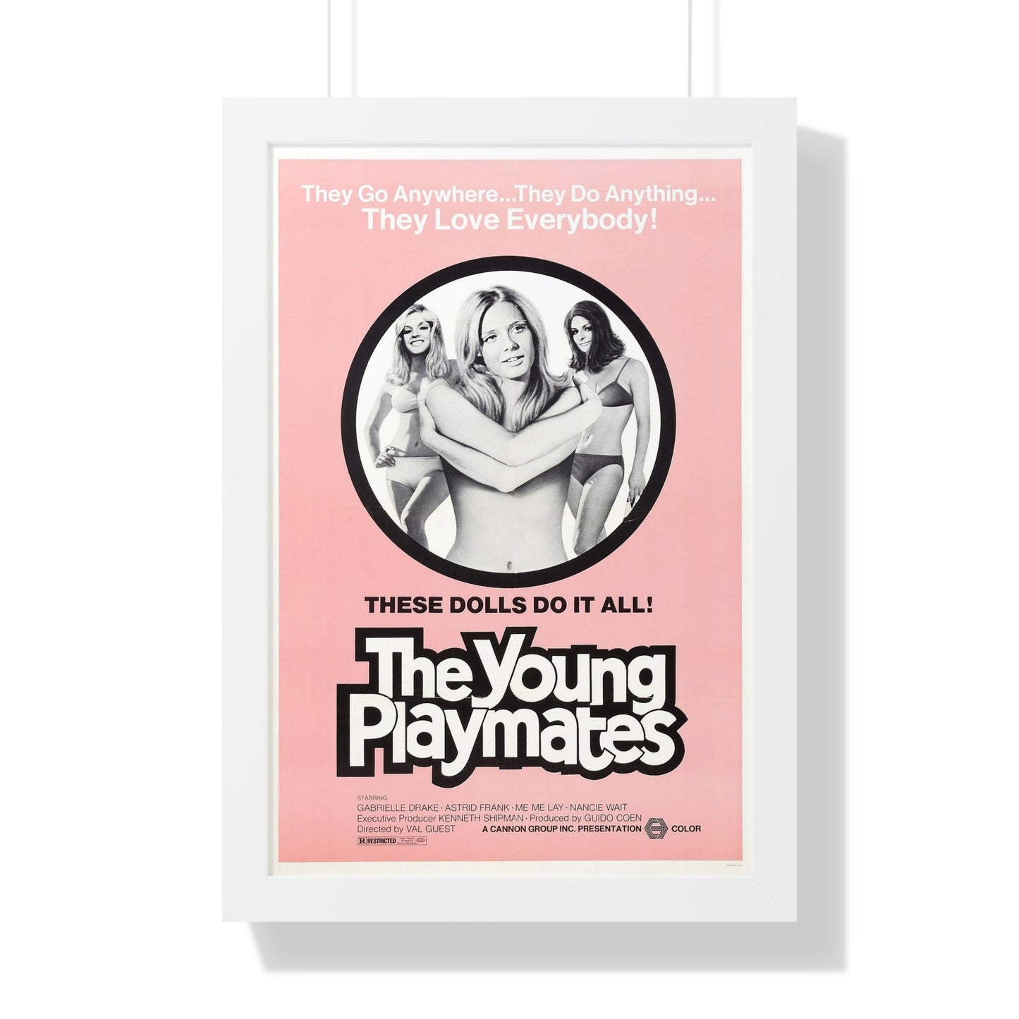 THE YOUNG PLAYMATES 1972 - Framed Movie Poster-16″ x 24″-The Sticker Space