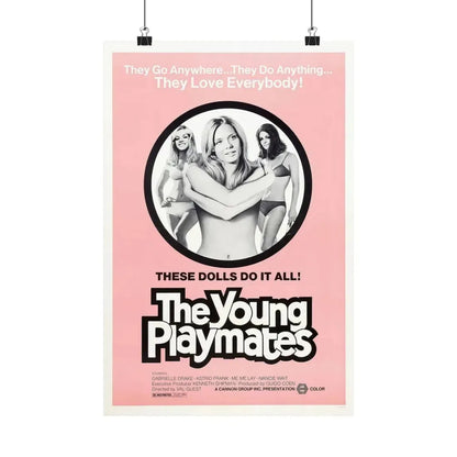 THE YOUNG PLAYMATES 1972 - Paper Movie Poster 12″ x 18″ Matte - The Sticker Space