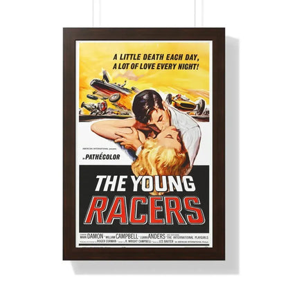 THE YOUNG RACERS 1963 - Framed Movie Poster 16″ x 24″ Walnut - The Sticker Space