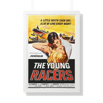 THE YOUNG RACERS 1963 - Framed Movie Poster 20" x 30" White - The Sticker Space