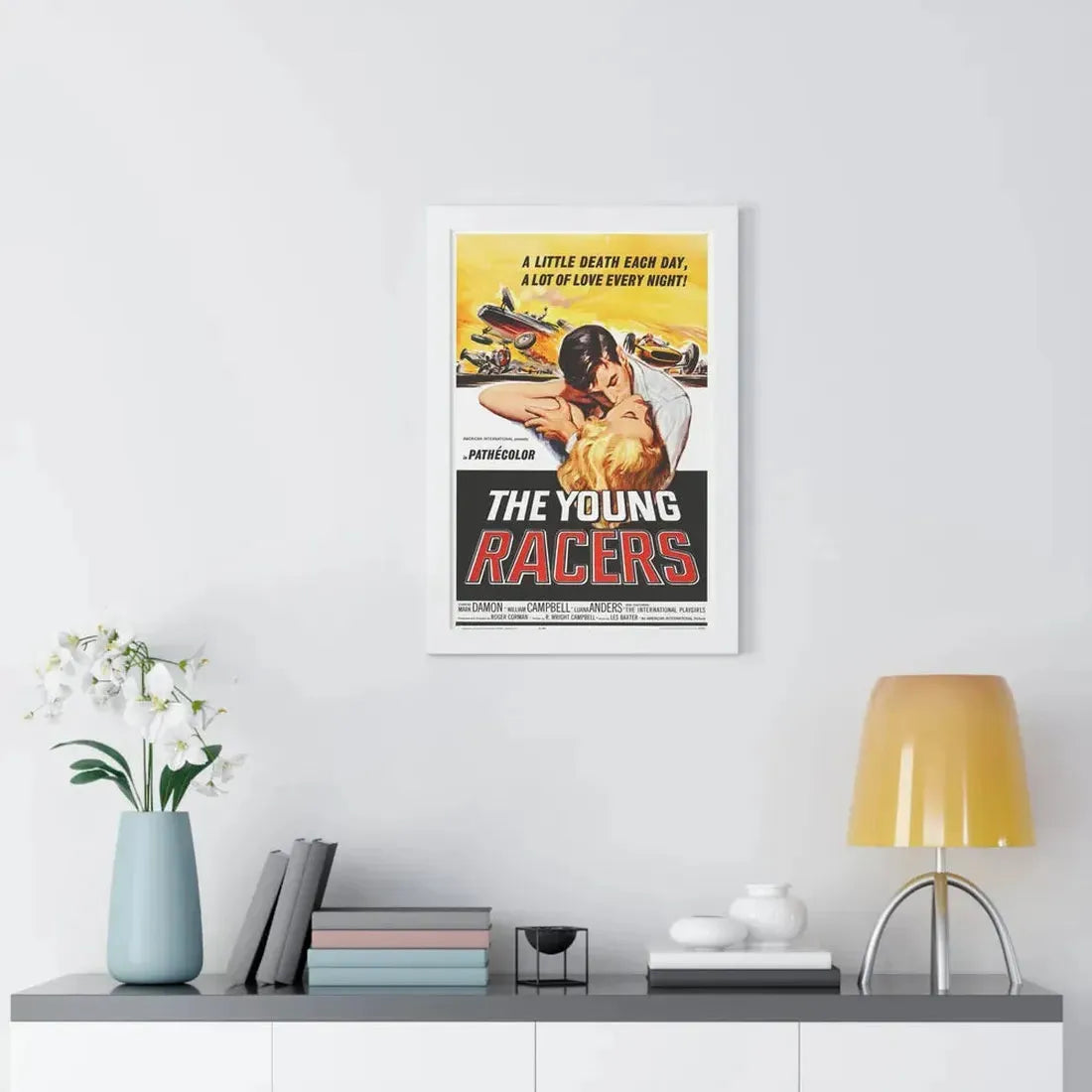 THE YOUNG RACERS 1963 - Framed Movie Poster - The Sticker Space