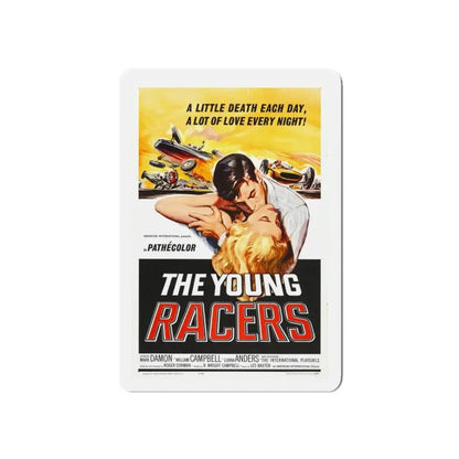 THE YOUNG RACERS 1963 Movie Poster - Refrigerator Magnet 5 Inch Die-Cut - The Sticker Space