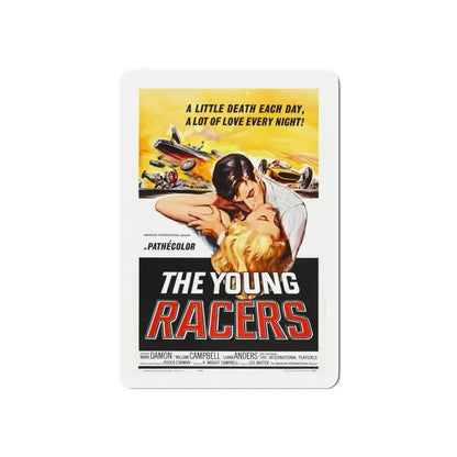 THE YOUNG RACERS 1963 Movie Poster - Refrigerator Magnet 6 Inch Die-Cut - The Sticker Space