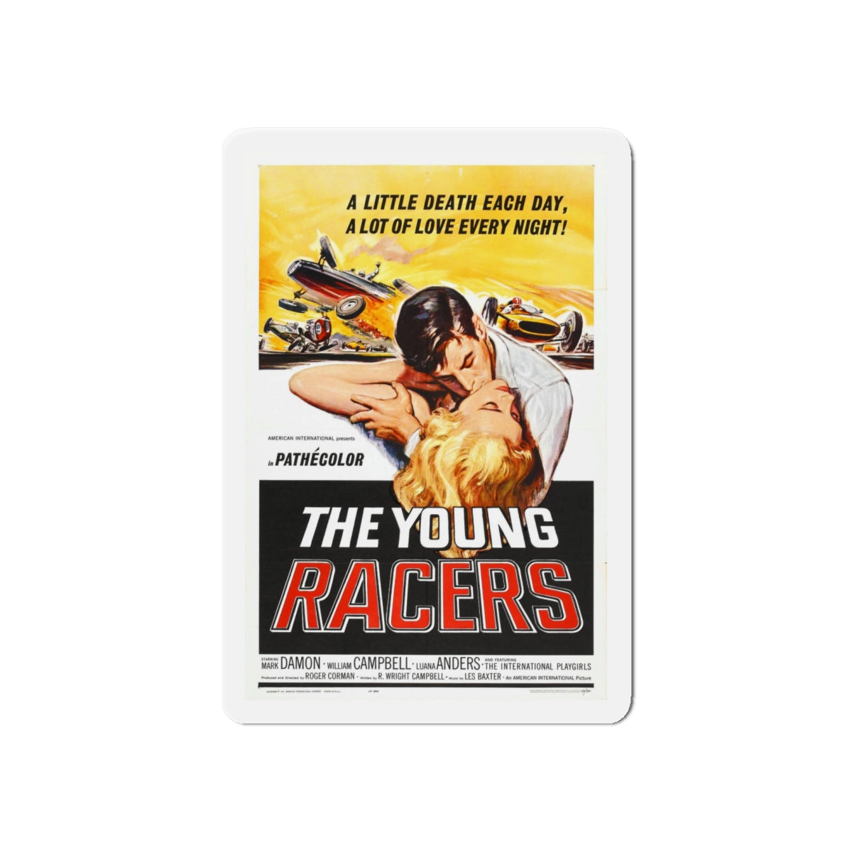 THE YOUNG RACERS 1963 Movie Poster - Refrigerator Magnet