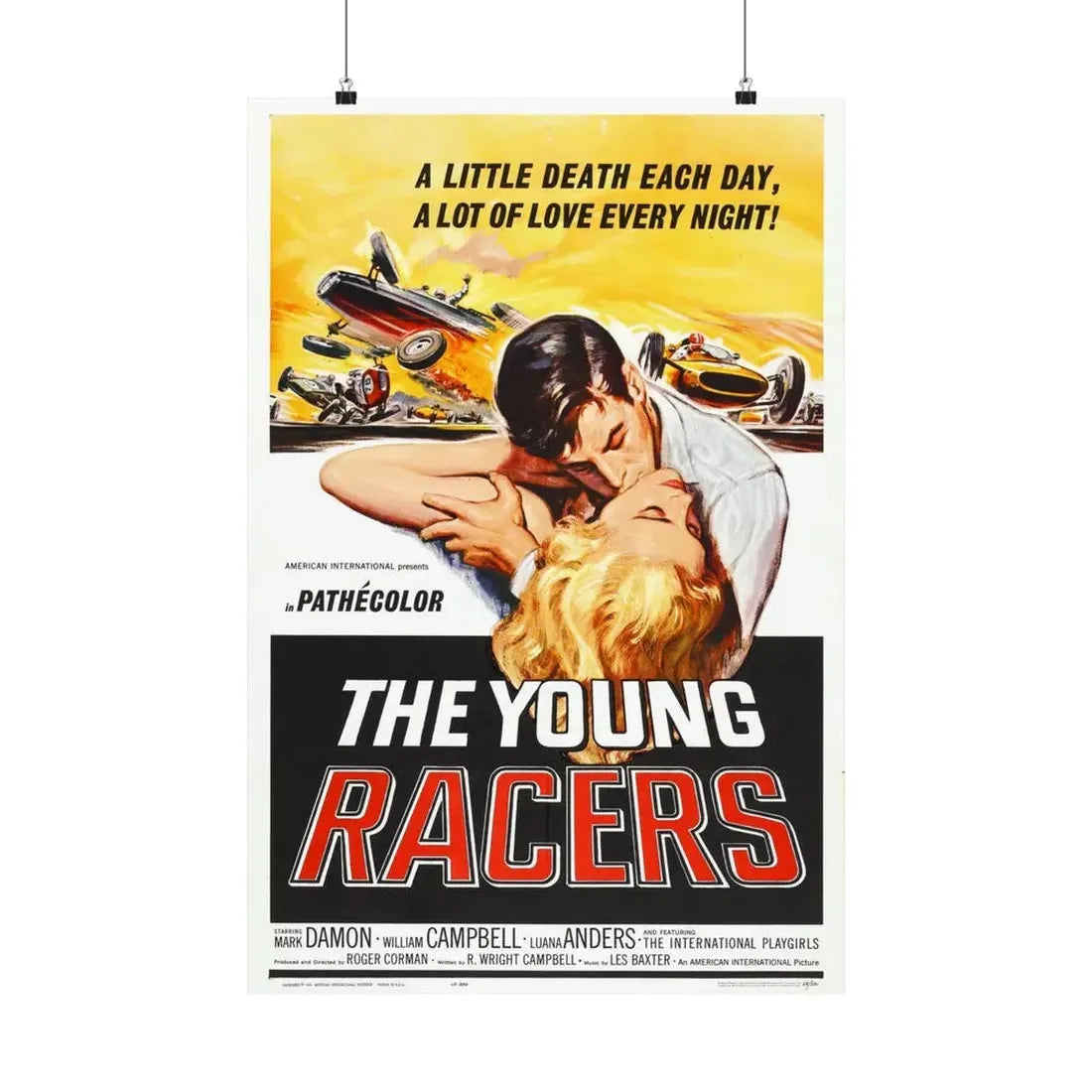THE YOUNG RACERS 1963 - Paper Movie Poster 20″ x 30″ Matte - The Sticker Space