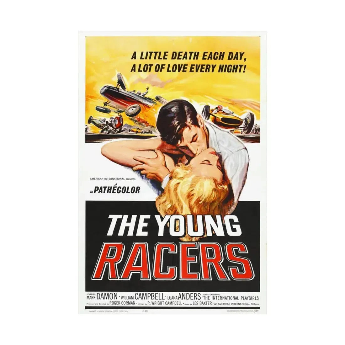 THE YOUNG RACERS 1963 - Paper Movie Poster - The Sticker Space