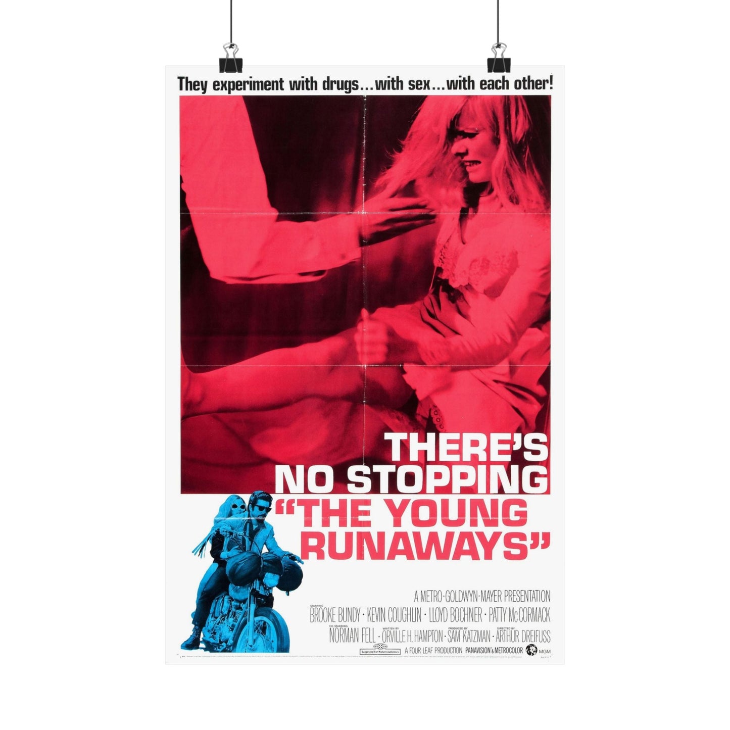 THE YOUNG RUNAWAYS 1968 - Paper Movie Poster-12″ x 18″-The Sticker Space