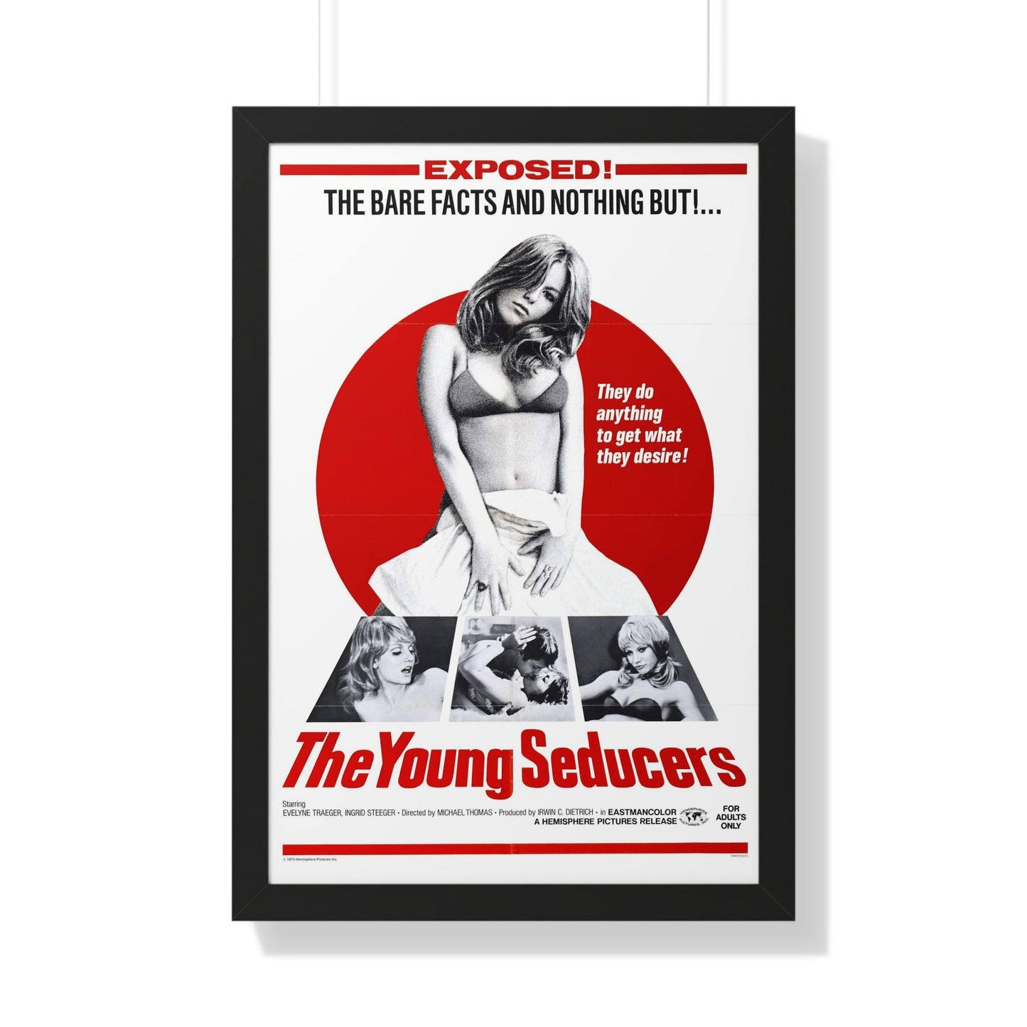 THE YOUNG SEDUCERS (SWINGIN STEWARDESSES) 1971 - Framed Movie Poster-20" x 30"-The Sticker Space